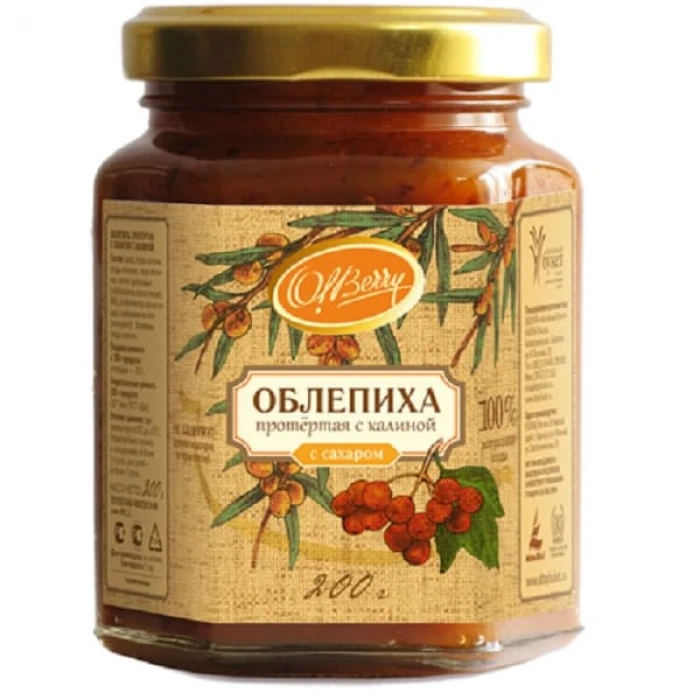 Облепиха, протертая с калиной Облепиха, протертая с калиной