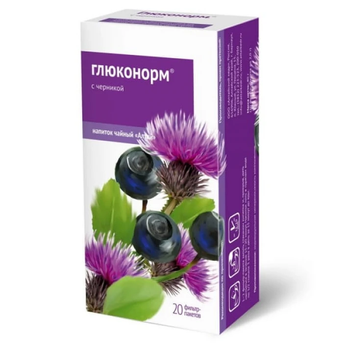 Чайный напиток «Глюконорм», 20 фп. Чайный напиток «Глюконорм», 20 фп.