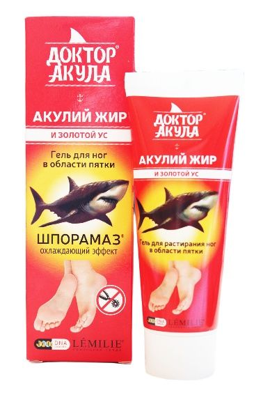 Гель для ног Акулий жир и золотой ус Доктор Акула 75мл