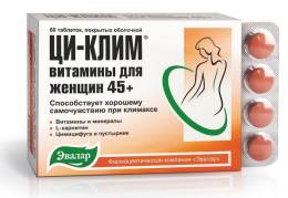 Ци клим витамины для женщин 45 Эвалар 60 таблеток