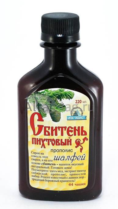 Сбитень Пихтовый с прополисом и шалфеем 220мл