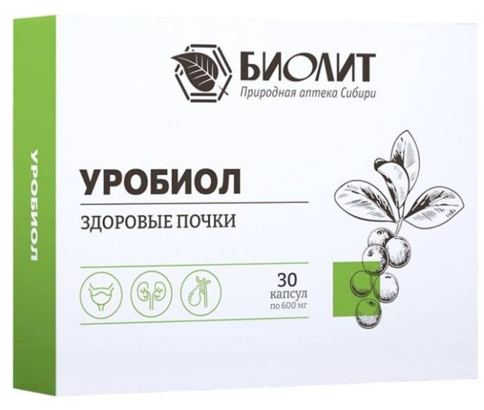 Уробиол Комплекс экстрактов для почек 30 капсул