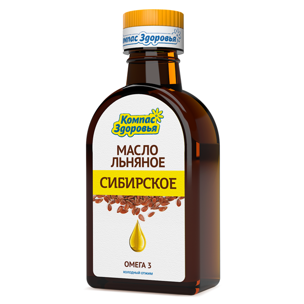 Масло льняное пищевое Сибирское 500 мл