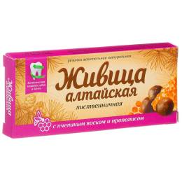 Живица лиственницы с пчелиным воском и прополисом, 4 шт