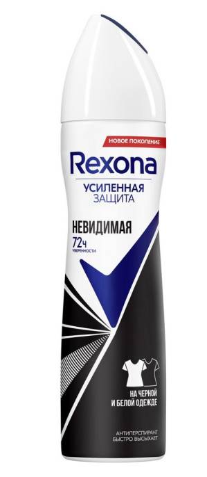 Антиперспирант Rexona Невидимая на черном и белом 150мл