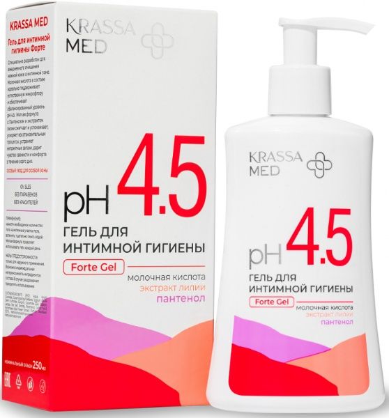 KRASSA MED Гель для интимной гигены Форте 250мл