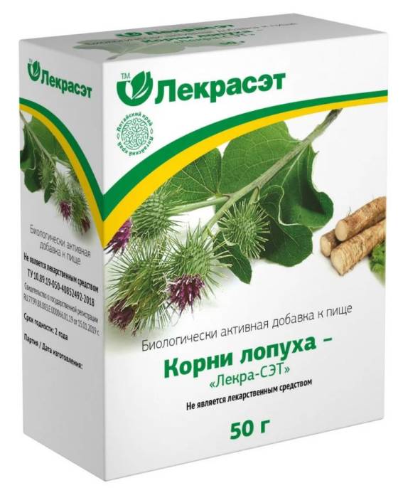 Лопух корень 50 г Лекра сэт