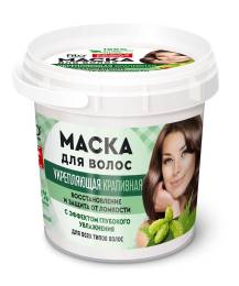 Народные рецепты Маска для волос Укрепляющая крапивная банка 155мл