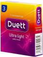 Презервативы DUETT Ultra light ультратонкие 3 шт