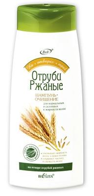 На отварах трав Шампунь очищение ОТРУБИ РЖАНЫЕ для нормальных и жирных волос 480мл