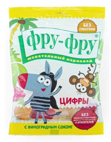 Мармелад ФРУ ФРУ Зебра в клеточку 30г