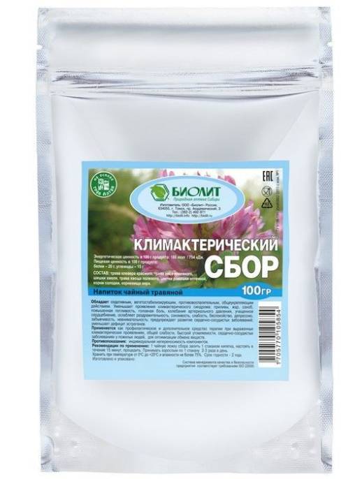 Сбор климактерический чайный напиток 100г