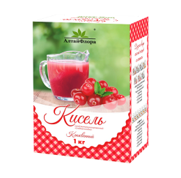 Кисель Сладкая ягодка Клюквенный коробка 1кг