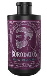 Парфюмированный гель для душа Кедр Бобы тонка Borodatos 400мл