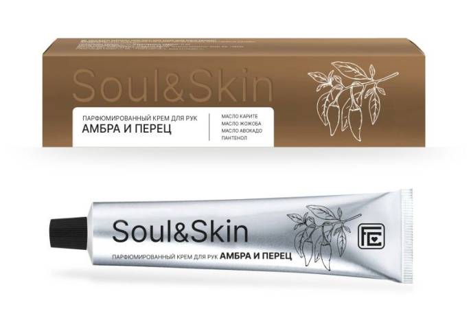 Крем для рук парфюмированный Soul&Skin амбра и перец 65мл