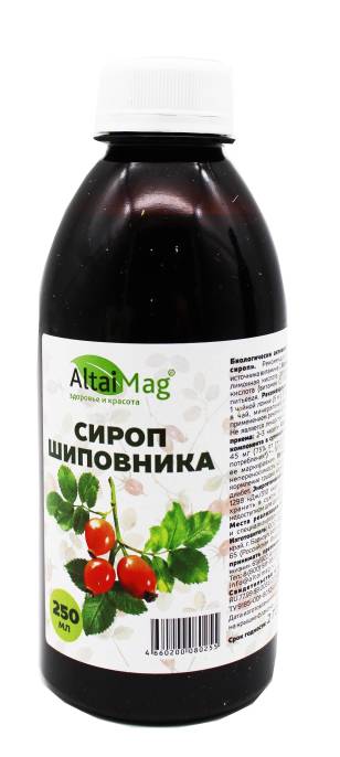 Сироп шиповника натуральный 250г