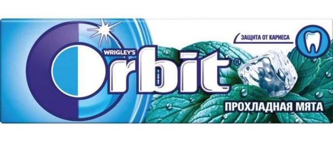 Орбит жевательная резинка прохладмята №10