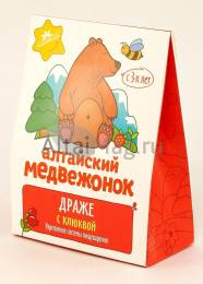 Алтайский медвежонок драже с клюквой