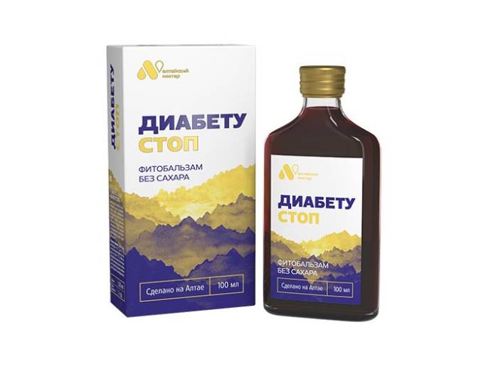 Фитобальзам ДИАБЕТУ СТОП без сахара 100мл