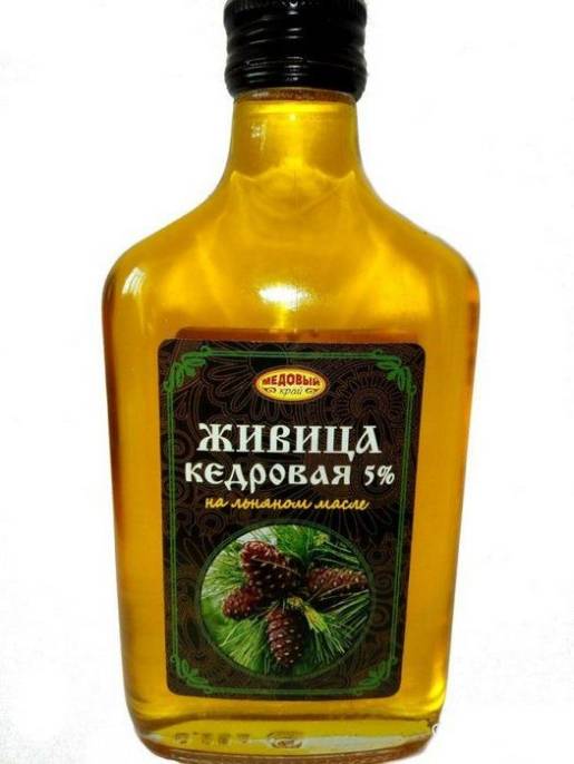 Живица кедровая на льняном масле 5% 250мл