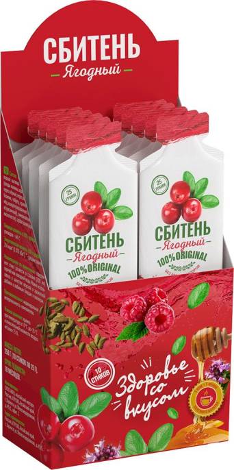 Сбитень медовый Ягодный 10 стиков по 25г