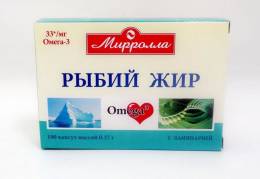 Рыбий жир Мирролла ламинария 100 капсул