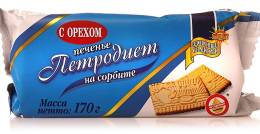 Печенье Петродиет с орехом на сорбите 170 г