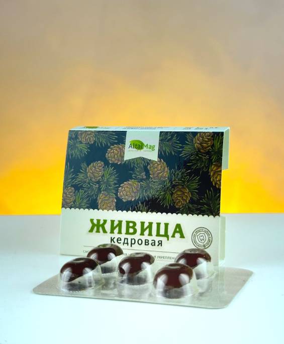 Смолка жевательная живица кедровая