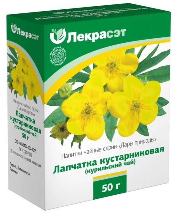 Курильский чай лапчатка кустарниковая чайный напиток 50г