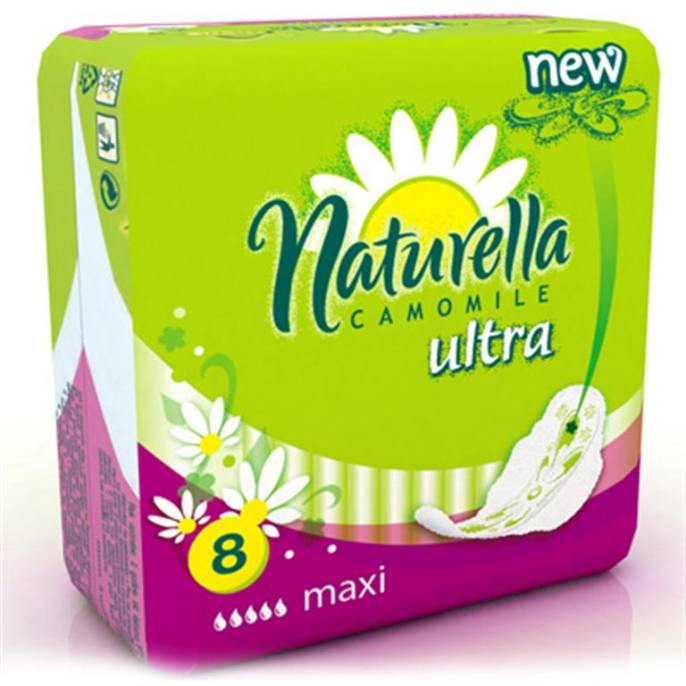 Прокладки Naturella Натурелла Ultra Camomile Maxi с крылышками №8