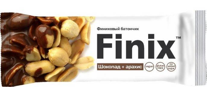 Батончик финиковый Finix шоколад арахис 30г