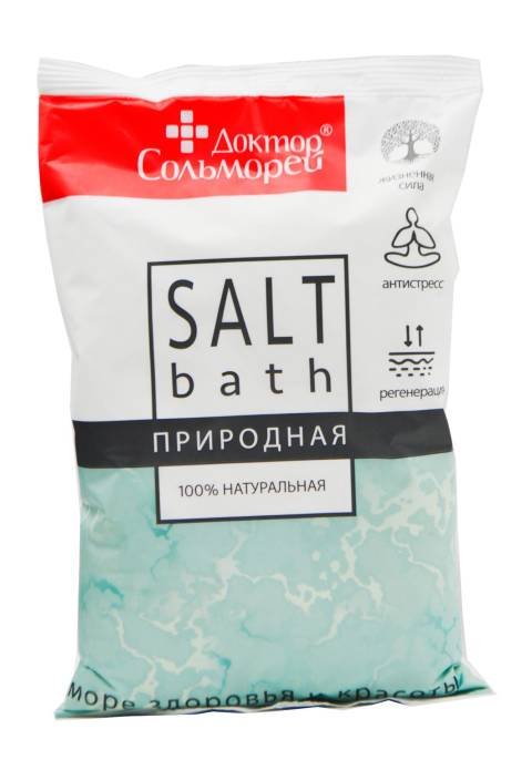 Соль для ванн Доктор Сольморей Природная 1кг