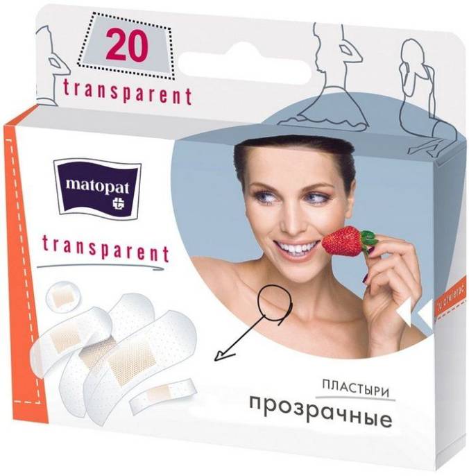 Пластырь Bella Транспарент прозрачные 20шт