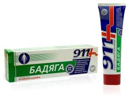 911 Бадяга гель от ушибов и синяков 100мл