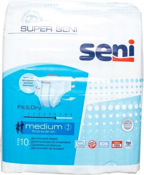 Подгузники Super Seni AIR для взрослых Medium 10шт