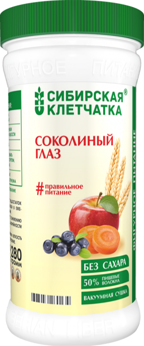 Клетчатка Сибирская Соколиный глаз банка 280 г