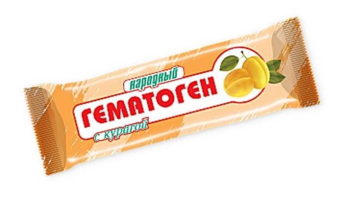 Гематоген народный с курагой 40 г