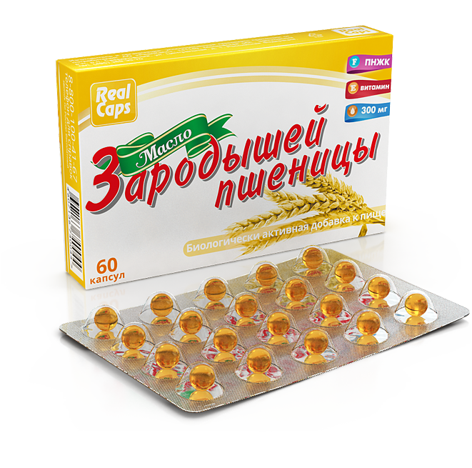 Масло Зародышей пшеницы 300 мг 60 капсул