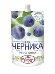 Сибирская Ягода протертая Черника на сахаре 280г