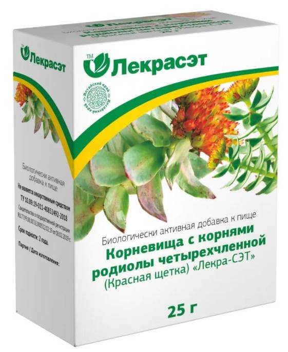Красная щетка Родиола четырехчленная 25г