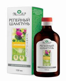Репейный шампунь с комплексом витаминов для укрепления волос 150мл