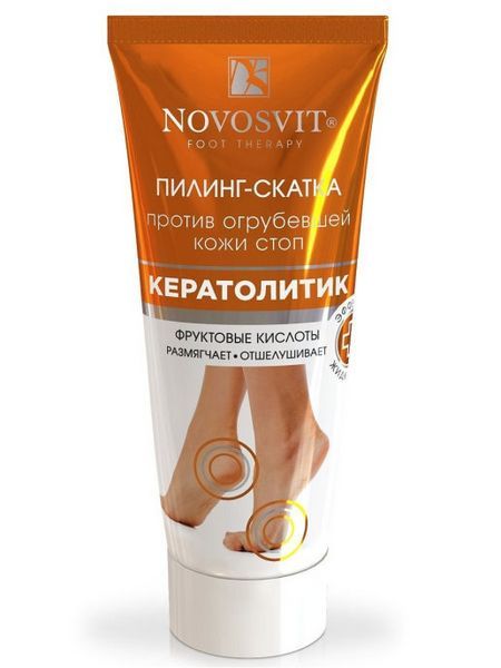 Novosvit Новосвит Пилинг скатка против огрубкожи стоп Кератолик 75мл