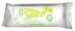 Бинт стерильный 5x10см индивидуальная упаковка 28г/м3 10 шт
