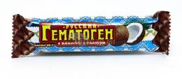 Гематоген русский с кокосом в шоколаде 40г 10 шт