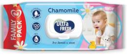 Салфетки влажные Ultra Fresh Baby для детей и мам 120шт