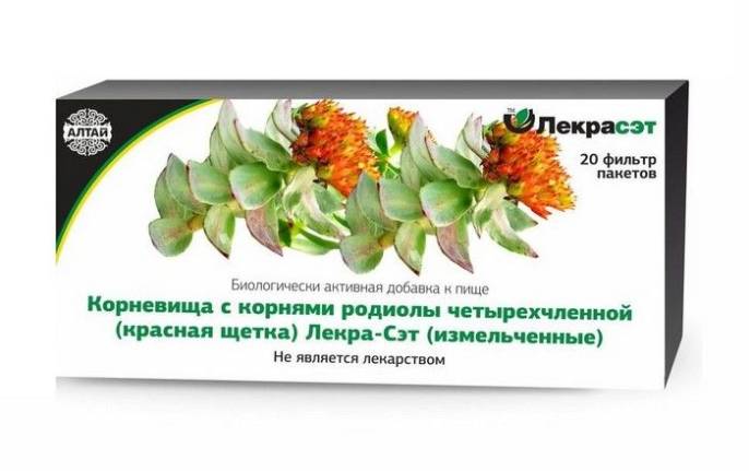 Красная щетка Родиола четырехчленная 20 пакетиков