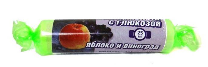 Аскорбиновая кислота гленвитол №10табл яблоко виноград