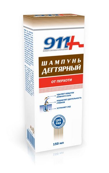 911 Шампунь Дегтярный при себореепсориазеперхоти 150мл