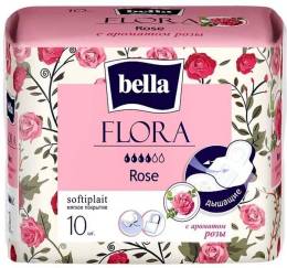 Прокладки BELLA Белла FLORA Rose 10шт