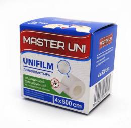 Лейкопластырь MASTER UNI UNIFILM полимерная основа 4 на 500см